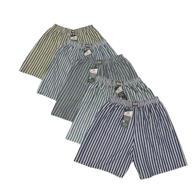 Combo 5 Quần đùi nam - Quần ngủ nam kẻ sọc mặc nhà dạo phố đủ size đủ màu đủ size từ 35kg đến 95kg - Menswear - QUẦN NGỦ Áo thun- ba lỗ- quấn short ngủ nam  GenzMen 4