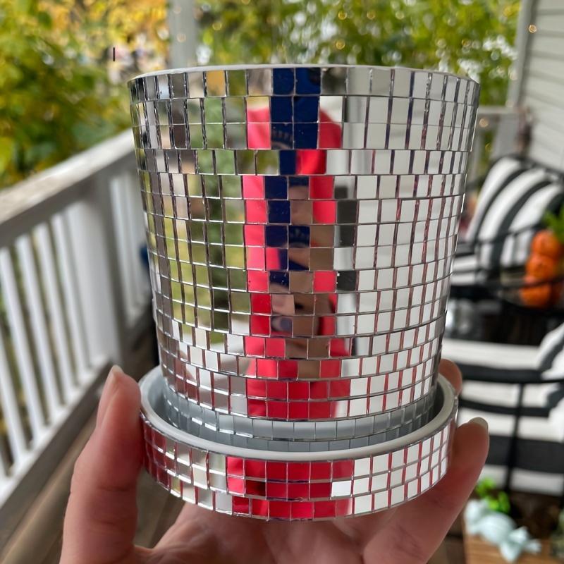 Glitter Decorative Plant Pot, Disco Flower Pot, Decorative Plant Pot for Home Garden Decoration 4