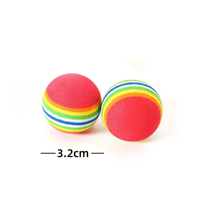Colorful Plastic Bell Ball Mesh Hollow Ball Sound Cat Teaser Ball Pet Supplies Self-Entertainment Chewing Cat Toy