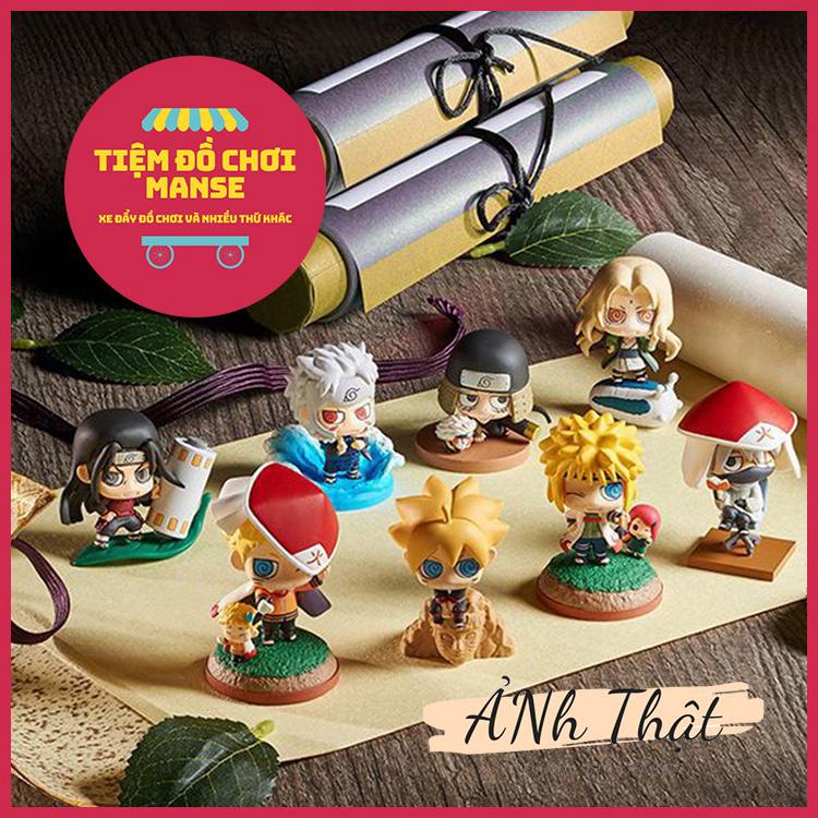  Mô Hình chibi Naruto Tsunade Kakashi Minato Kakashi Hashirama Tobirama 