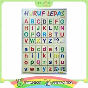 Poster Anak Belajar Huruf Lepas - Karton Sekolah Stationery