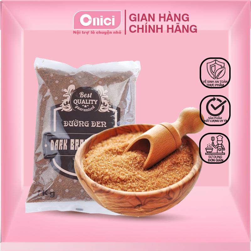 Đường Đen Taiwan thượng hạng 500gr Bếp Của Mẹ ONICI - Dùng cho Nấu Ăn và Bánh