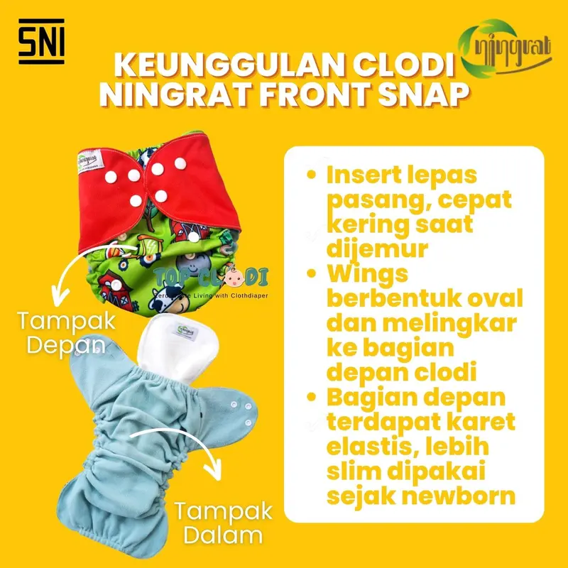 Ningrat Clodi Front Snap Newborn 1