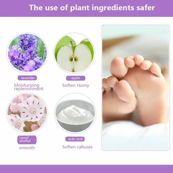 Efero Foot Mask Masker Kaki Perawatan kaki Tumit Pecah dan Kering Pengelupas Kulit Mati 5