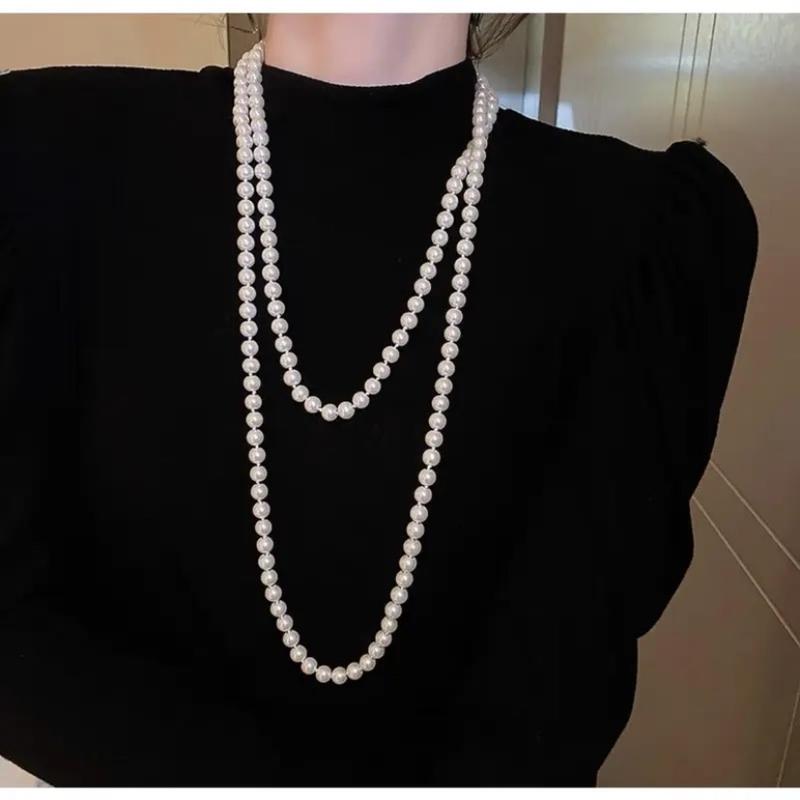  Vòng cổ đính cườm dài cho nữ phong cách Hàn quốc mck day chuyen 