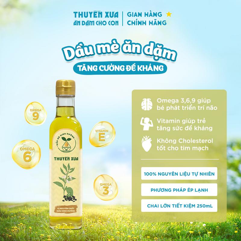 Dầu Mè Ăn Dặm Dinh Dưỡng Thuyền Xưa 65ml 250ml
