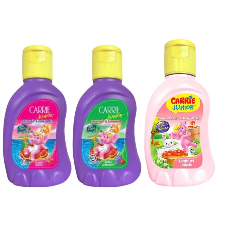 Product Introduction of (Mini size 30g) 3 Chai Sữa Tắm Gội Cho Bé Carrie Junior 30g -  mùi ngẫu nhiên 14