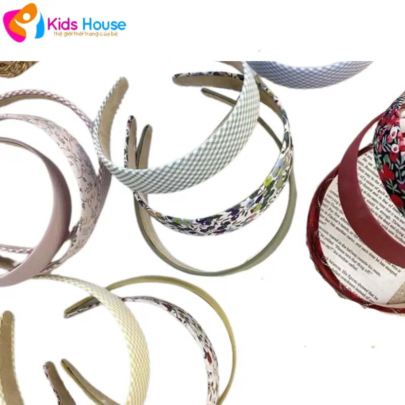 bờm tóc,Băng đô cài tóc bản rộng phong cách vintage cổ điển thời trang Phụ Kiện Bàn Tay Nữ Women Voan, S167