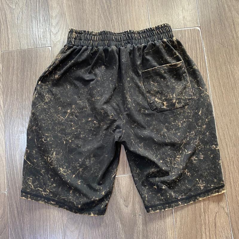 Product Introduction of Quần Short Thun Nam, Mã Số 072, Họa Tiết In Hình Thổ Dân, Màu Đen Wash Loang, Phong Cách Bụi 12