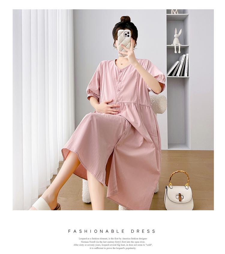 Product Introduction of E69041# Pregnant Women Dress Korean Fashion Womens Dresses Stylish Summer Slim New Arrival Casual Dress Dress Pregnant 10