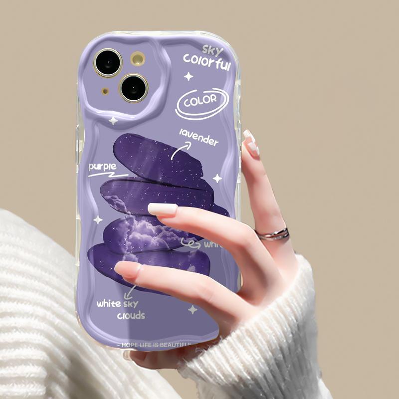 Casing Hp OPPO A58 4G A78 4G Case pola langit HP berbintang casing ponsel bungkus softcase penuh tekstur lembut kesing 6