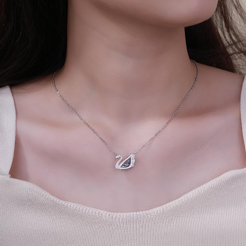 Dây chuyền thiên nga đá xanh dương sang trọng Chain Women RISS HIGH STORE LIFE AND JEWELRY 1
