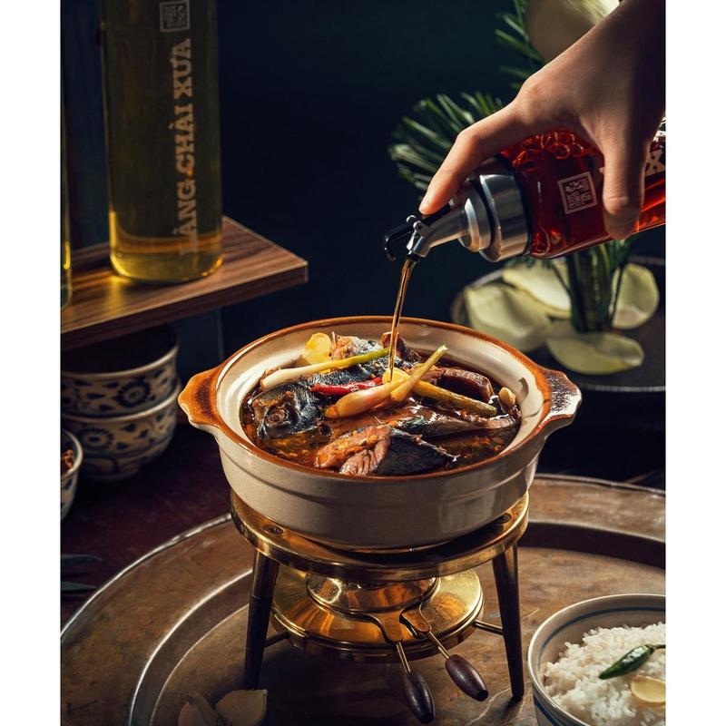 [COMBO 2 BÌNH] Bình rót một chạm cao cấp One Touch Open 500 ml (nhập khẩu) đựng nước mắm, dầu ăn, nước tương, giấm - bình thuỷ tinh siêu nhẹ Borosilicat an toàn tiện lợi nhìn sang trọng cho gian bếp. 8