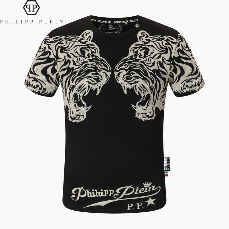 Áo Thun Thường Ngày ngắn Tay PHILIPP PLEIN PP, Trang Phục Dạo Phố Mới, In Chữ Philip 0