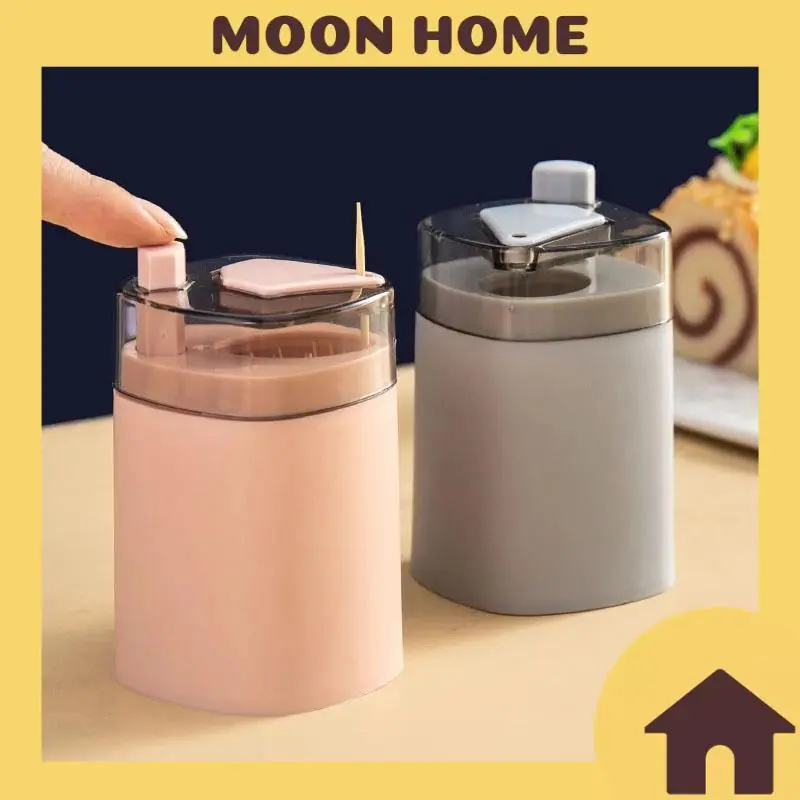 Hộp Đựng Tăm Tự Động Bật Thông Minh Lúa Mạch - Lọ Đựng Tăm - Hũ Đựng Tăm Xỉa Răng Có Nút Nhấn Tự Động Bật Tăm Lên