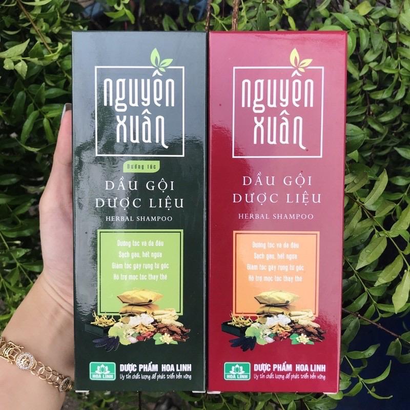 Dầu Gội Dược Liệu Nguyên Xuân Xanh/Đỏ Chai 200ml