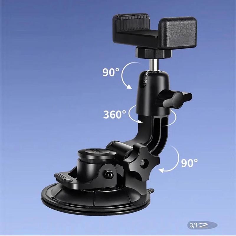 Giá Đỡ Điện Thoại Ô Tô Hít Kính Cao Cấp Quay Video Xem Maps Kẹp Điện Thoại Góc Quay 180 Độ Đế TPU Chống Rơi Phụ Kiện GOPRO