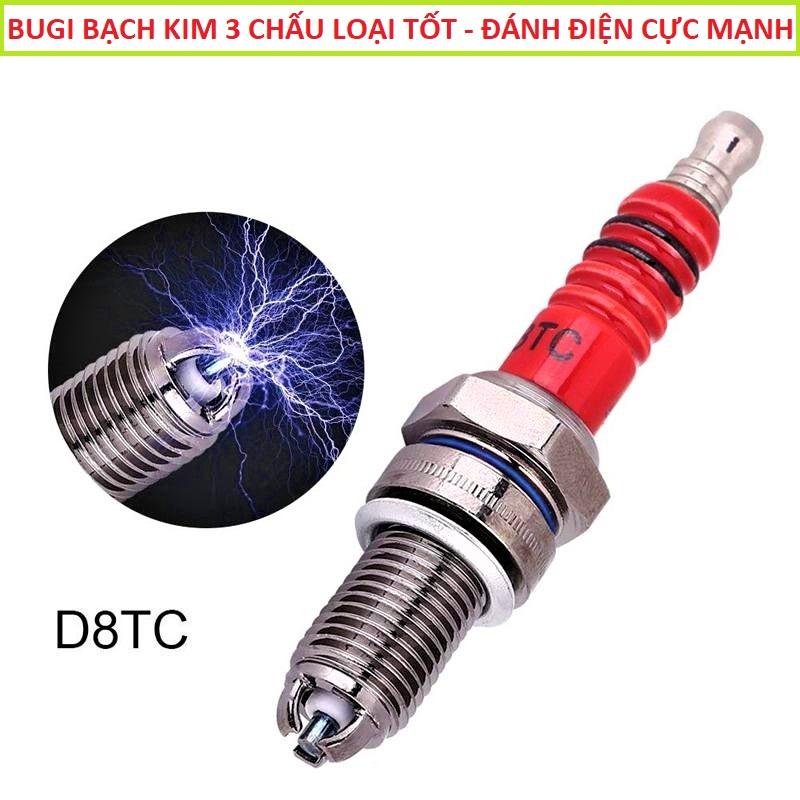 Bugi xe máy 3 chấu đánh lửa cực mạnh cho các loại xe, phụ kiện đồ chơi xe máy