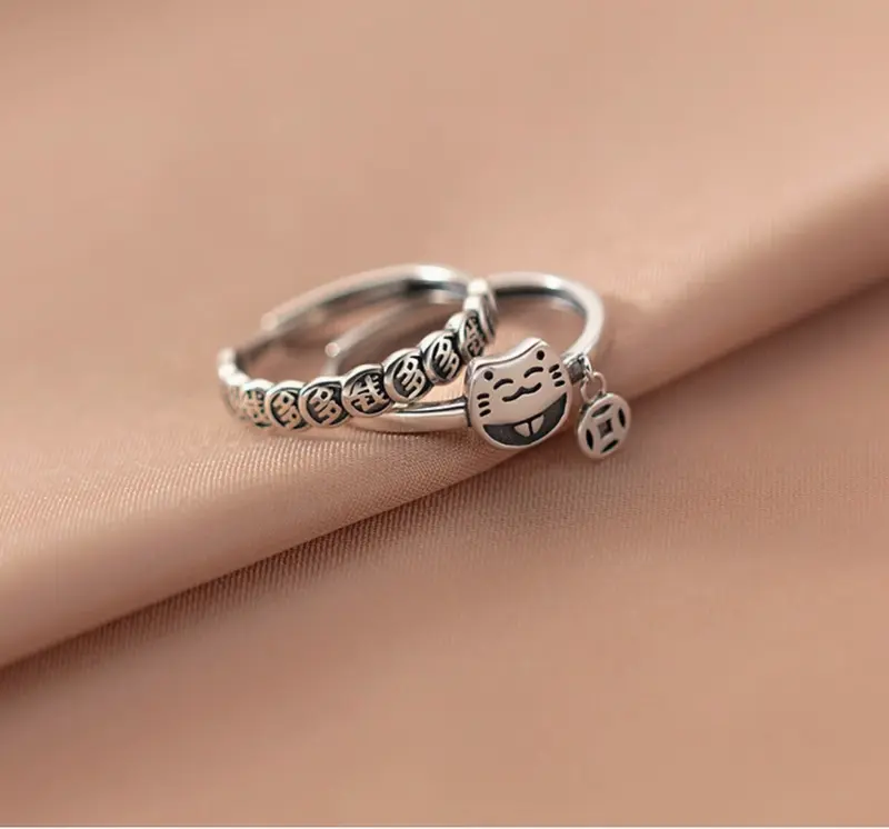 Nhẫn mèo kim tiền, nhẫn may mắn 5