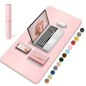 Tapete para Escritorio Antideslizante, 1 Unidad Impermeable de Cuero Artificial PVC, Alfombrilla para Ratón Fácil de Limpiar, Ideal para Oficina y Hogar