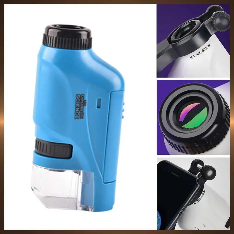 Linmora Mikroskop Mini Pocket Lab 60X-120X Magnification - LZ8602 1
