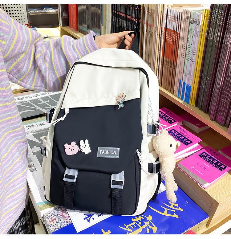 Product Introduction of Ba Lô Unisex, Phong Cách Nhật Bản, Dành Cho Học Sinh, Cặp Sách, Phong Cách Preppy, Túi Đi Chơi Ba Lô Phong Cách Dụng Cụ, Năm 2024 14