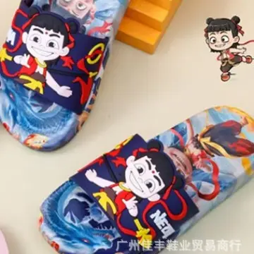 Dép Lê Trẻ Em, Phong Cách Mùa Hè, Thiết Kế Mới, Dành Cho Bé Trai, Giày Đi Trong Nhà Trong Nhà, Chống Trượt, In Hình Hoạt Hình, Kiểu Dép, Có Dây Đai 2