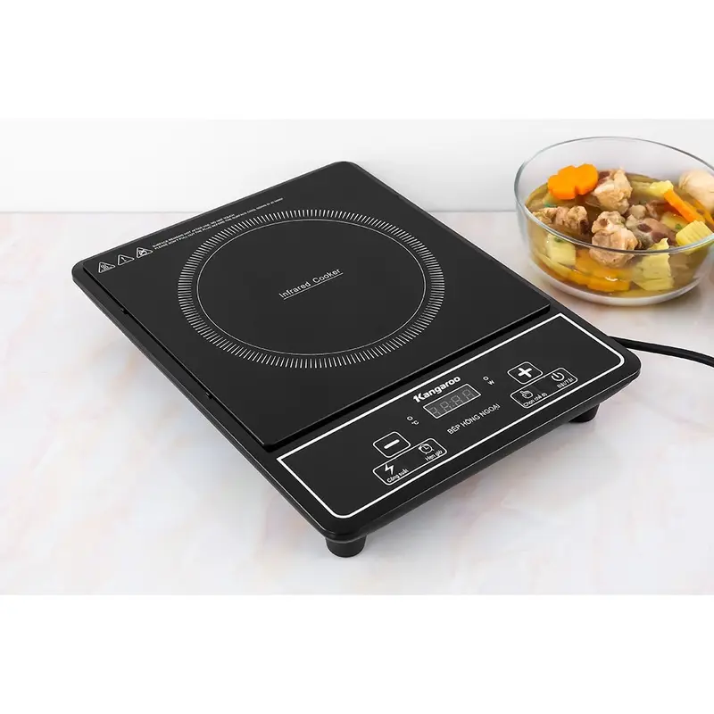 Bếp hồng ngoại KANGAROO KG20IFP1 [ CHÍNH HÃNG - BH ĐIỆN TỬ 1 NĂM] ==> Nấu được tất cả các loại nồi Bếp Từ Bếp Điện 3