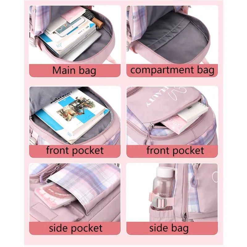 Product Introduction of Ransel Wanita Korean Style Tas Anak Perempuan Kekinian Gratis Botol Minum Kaca Fashion 1