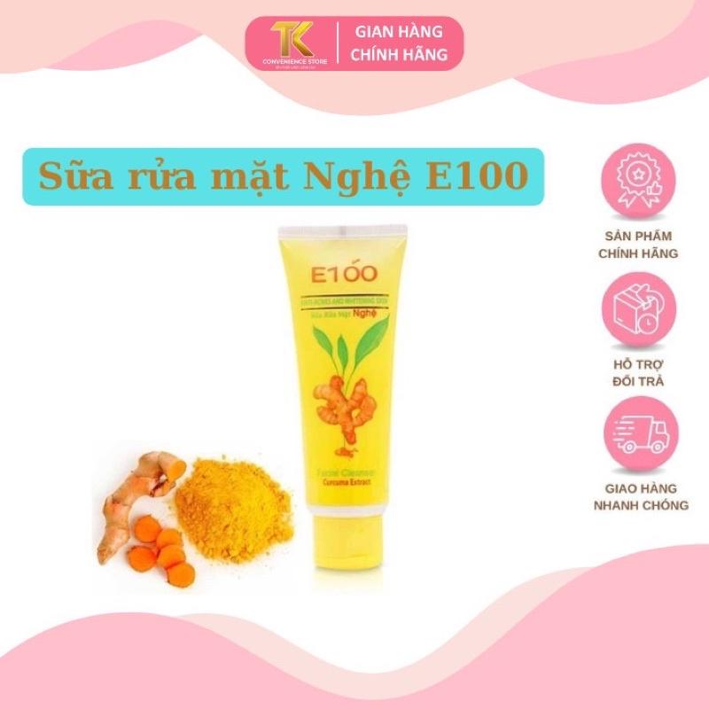 Sữa rửa mặt E100 nghệ làm sạch da ngừa mụn các loại 50g-100g