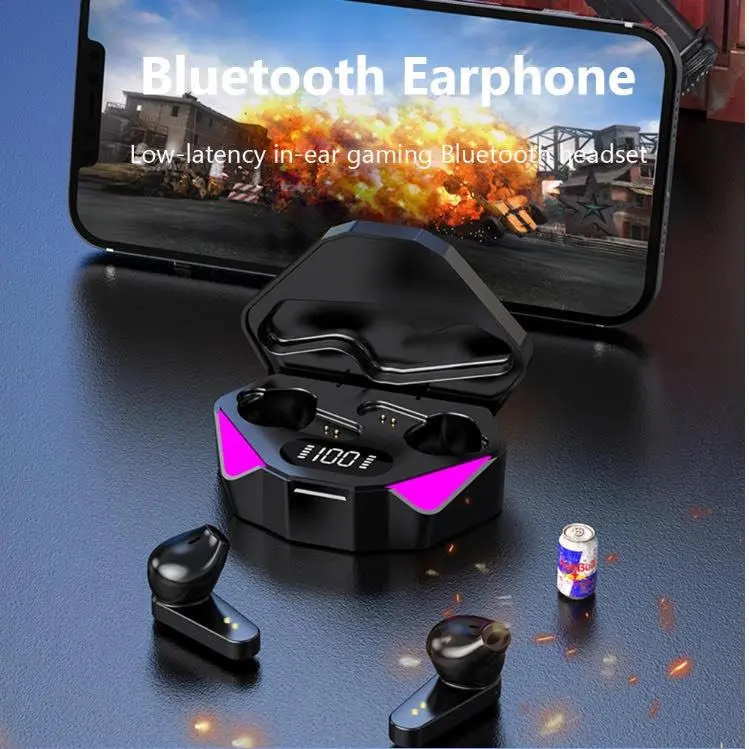 TWS Bluetooth Earphone X15 TWS Stereo Wireless Headphones Sport Waterproof Earphones Mini True Wireless Earbuds Black 5