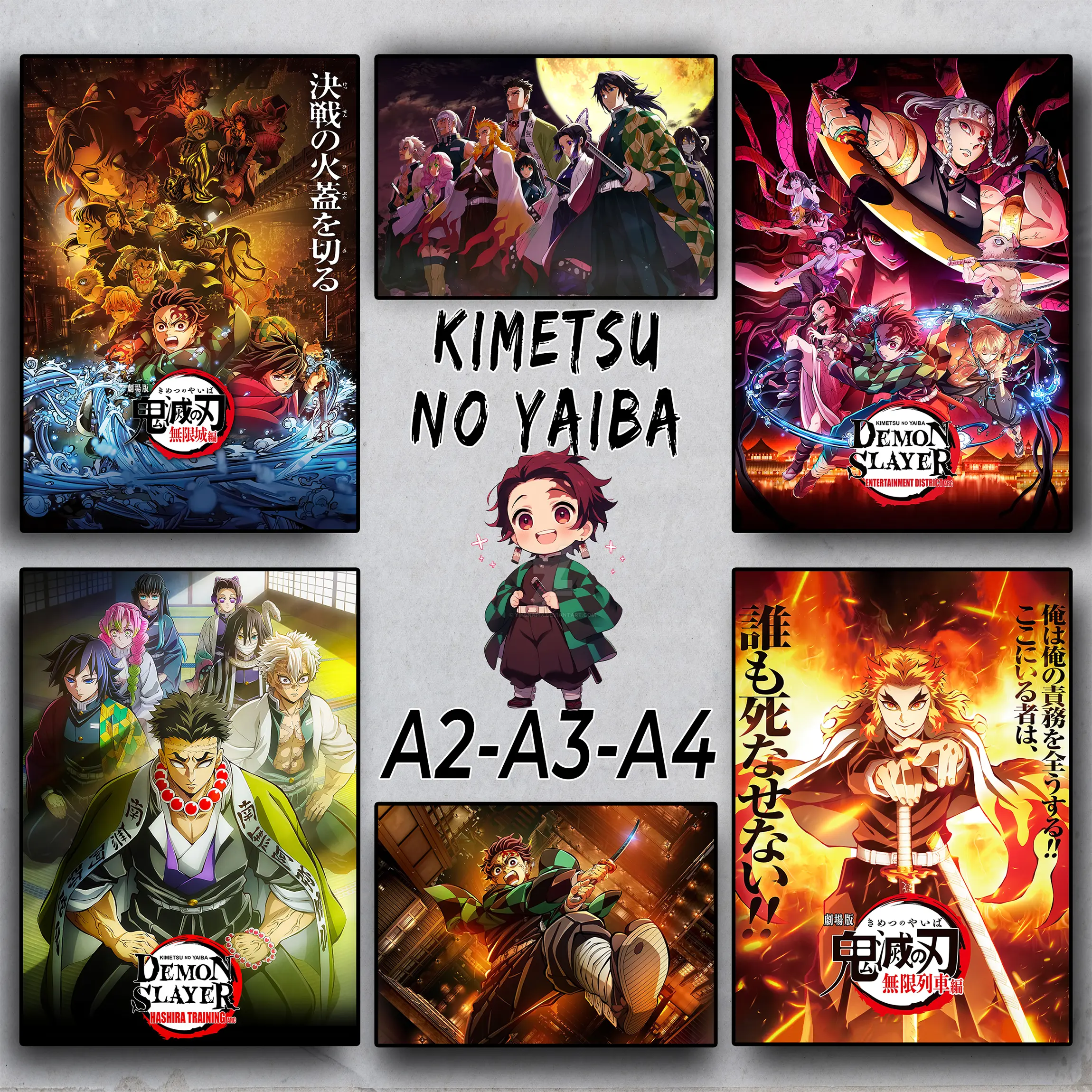 Kimetsu No Yaiba - Poster Anime - Dán tường | Demon Slayer | Tanjiro