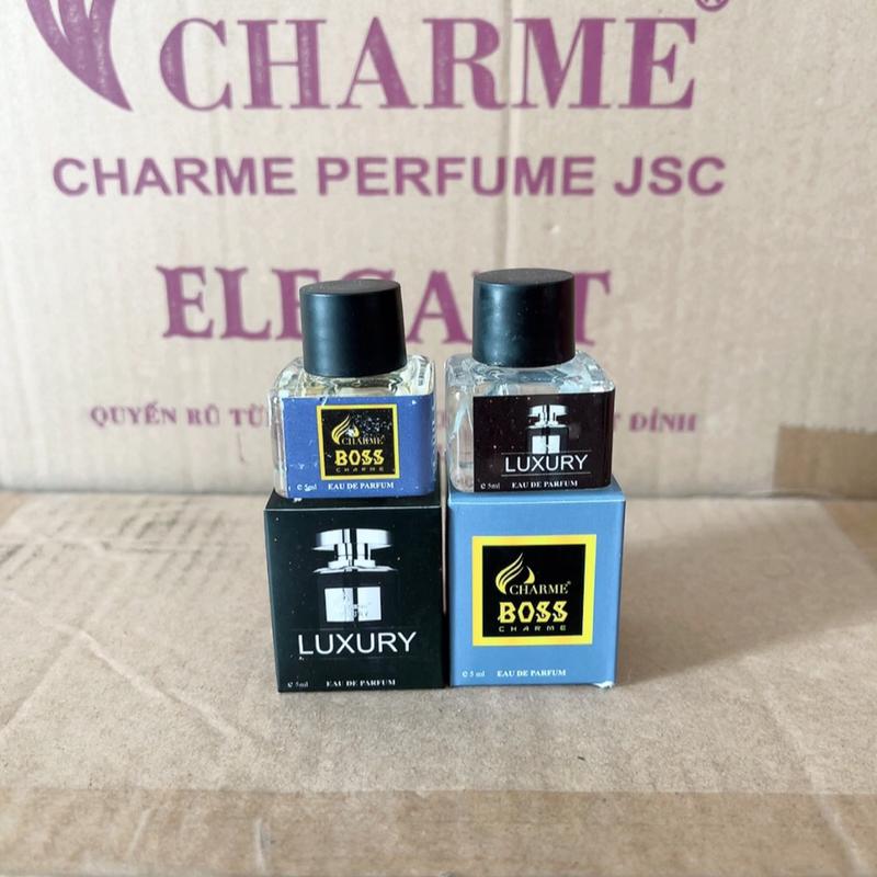 CHARME PERFUME-Nước hoa nam BOSS+LUXURY mini 5ml- dạng chấm Perfume Xịt Thơm Cosmetic