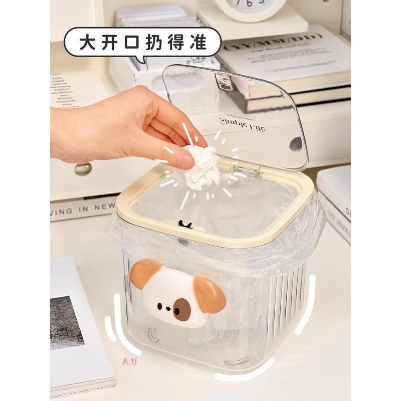THÙNG RÁC MINI ĐỂ BÀN KÈM PHỤ KIỆN   cute 1