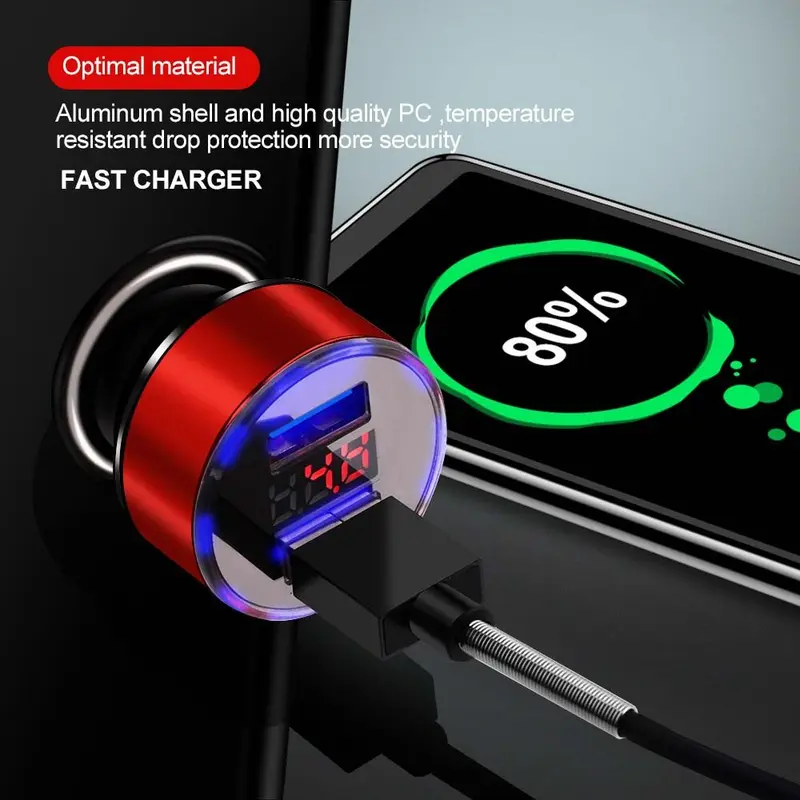 Car Charger Colokan Charger Mobil 2 Ports 3.1A 12V-24V Output 2