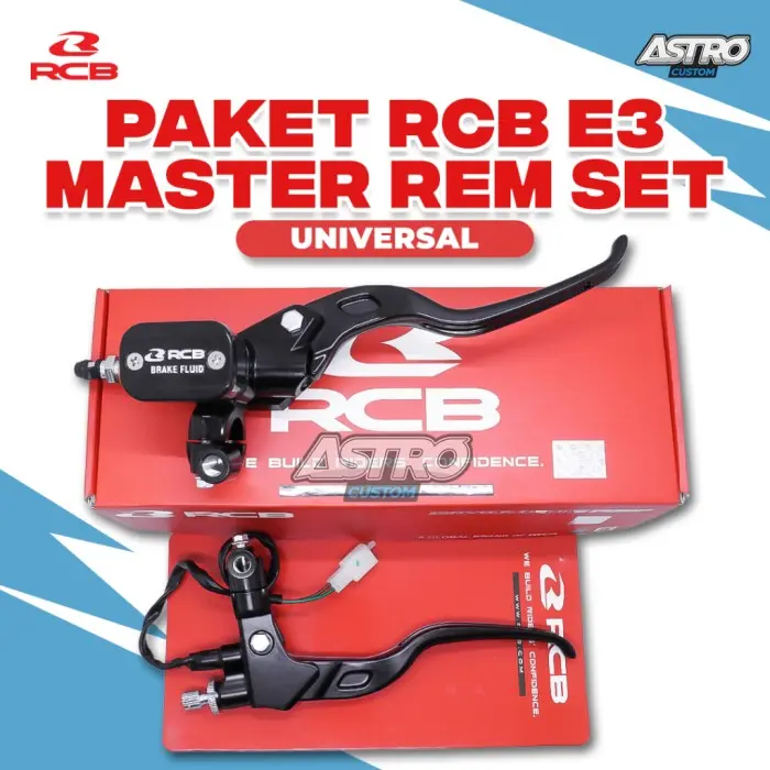 Master Rem RCB Kanan E3 14 MM Handle Rem Kiri E2 Vario 125 150 Beat Fi ESP Scoopy Fi Prestige ESP Beat Deluxe Genio Racing Motorcycle Matic Rem Tromol - 01BP039B 5