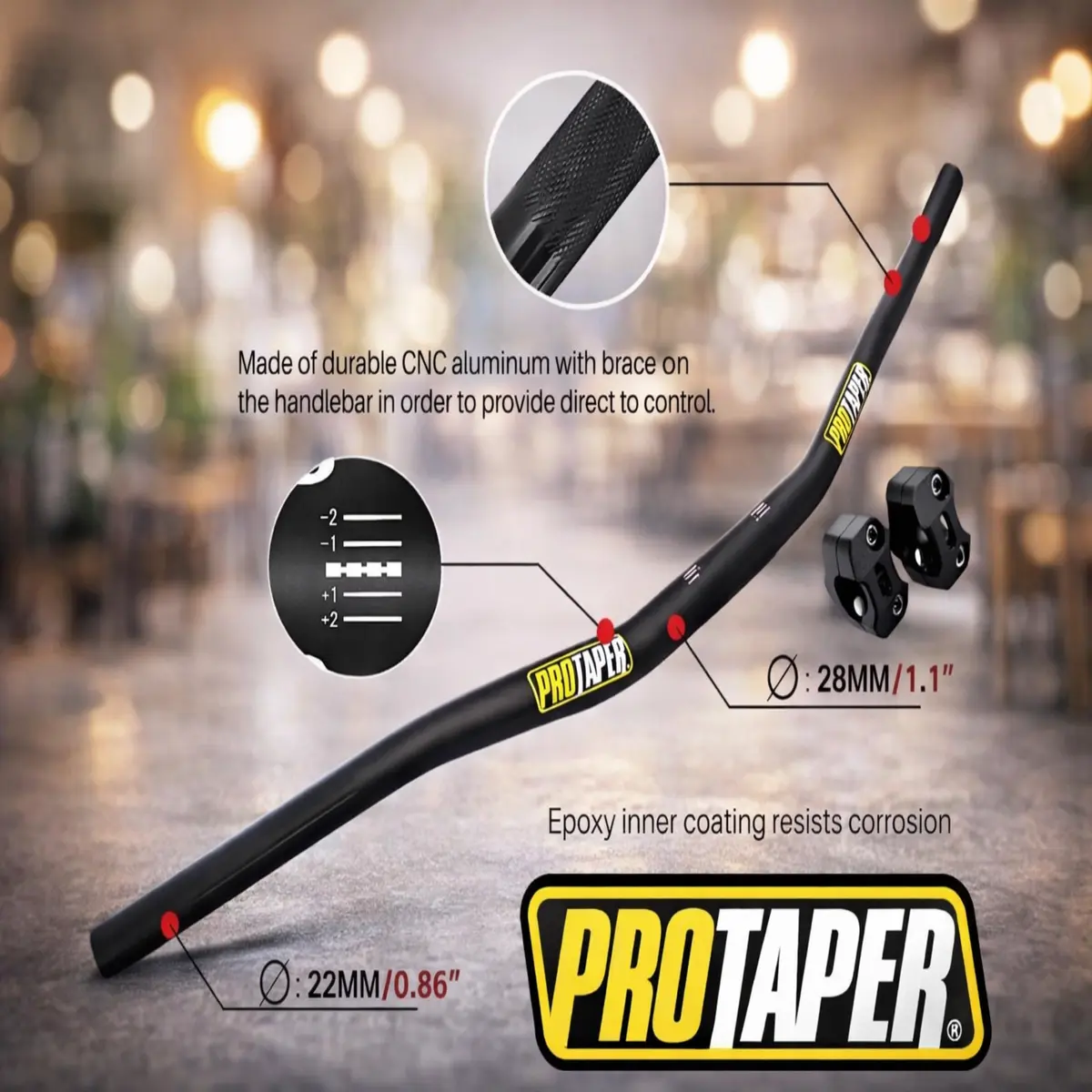 Stang Protaper Low Asli Universal CNC Premium raiser Motorcycle