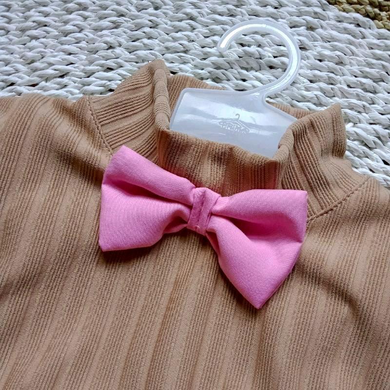 Dress Knits Anak Perempuan usia 1-6 Tahun variasi salur pita Lengan panjang Anak-Anak Gaun setelan 7