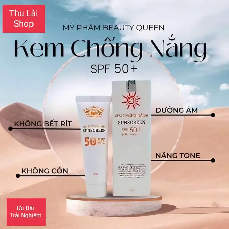 Kem chống nắng nâng tone SPF 50+ Tất cả các loại da Kem dưỡng da 3 trong 1 - Skincare chong  nang Trắng Da 2