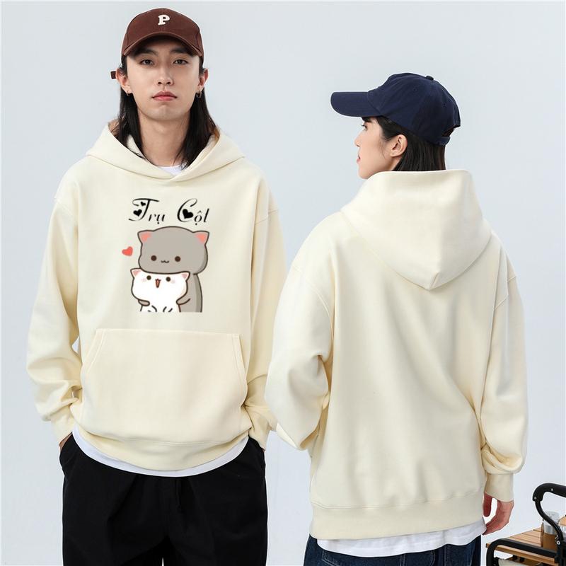 Đồ đôi hoodie & sweater, áo cặp SLU vải nỉ bông dày mịn, hình in sắc nét - HD20 7