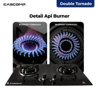 Gambar GASCOMP Kompor Tanam Elektrik Kaca 2 Tungku Double Tornado | Hemat Gas, Api Besar Merata, Tempered Glass Garansi 5 Tahun SNI dari gascompsuperlock Kota Administrasi Jakarta Utara 5 Tokopedia