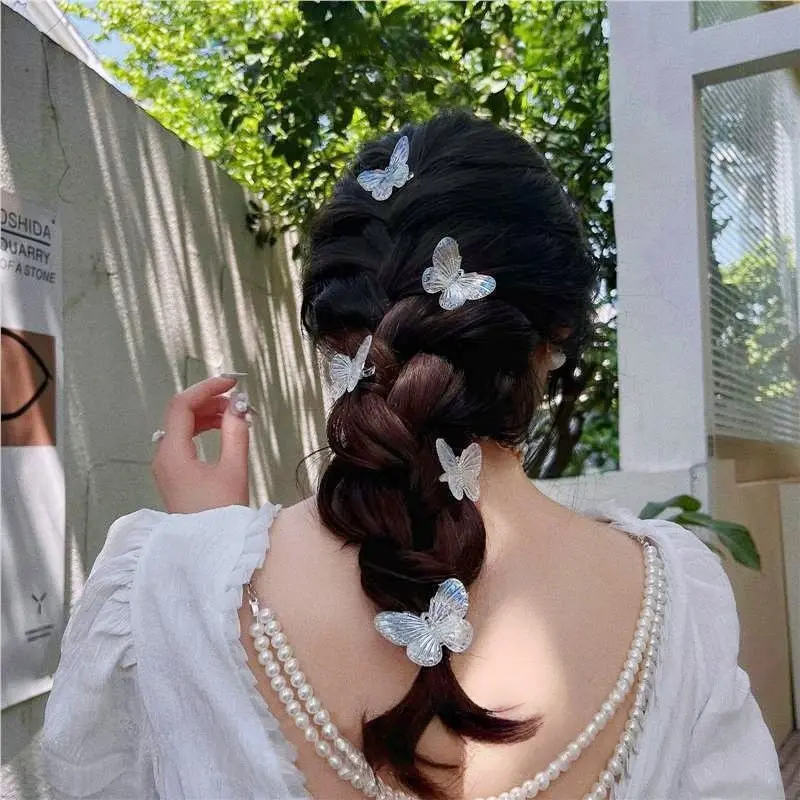 Klip Rambut Rama-rama, Lutsinar, Tudung Kepala, Gaya Purba, Aksesori ...