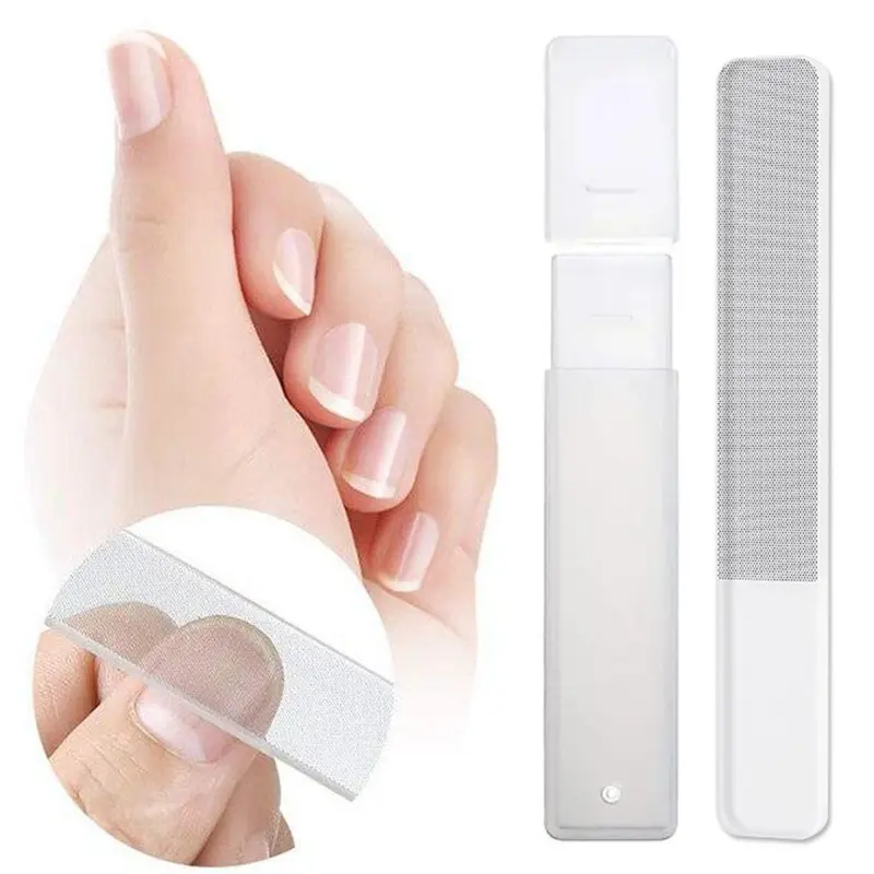 Dũa Móng Tay Thủy Tinh Nano Chuyên Nghiệp, Dụng Cụ Làm Móng Nghệ Thuật, Đánh Bóng Trong Suốt, Đánh Bóng, 1 Cái 0