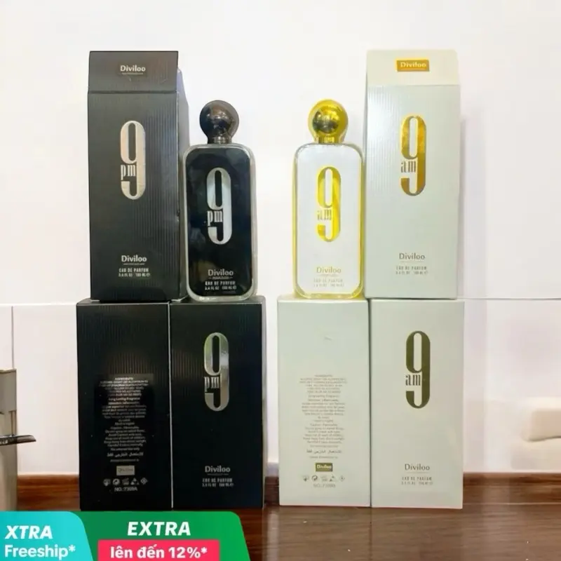 S720 - BỘ ĐÔI NƯỚC HOA NƯỚC HOA NAM & NỮ SIÊU THƠM [ 999 P/MMMM ĐEN 100ml + NƯỚC HOA 9 999 A/M TRẮNG 100ml ]