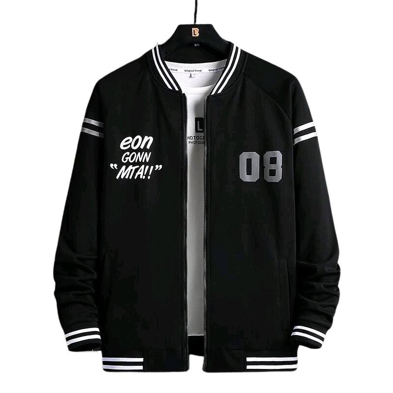 Áo khoác dù logo in cổ bomber trẻ trung mẫu đơn giản dễ mặc cho cả nam nữ