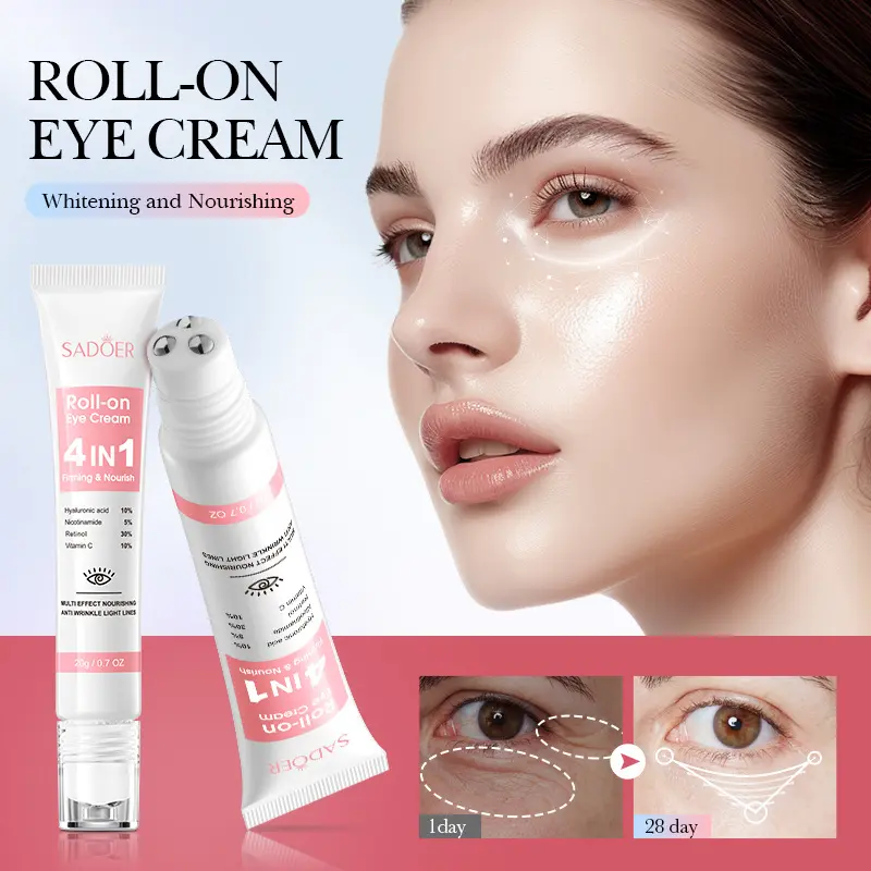 Four-in-One Multi-Effect Eye Cream Sadoer Firming Nourishing Moisturizing Eye Gel Comfort Moisturizer Hydrate Skin Care Moisture