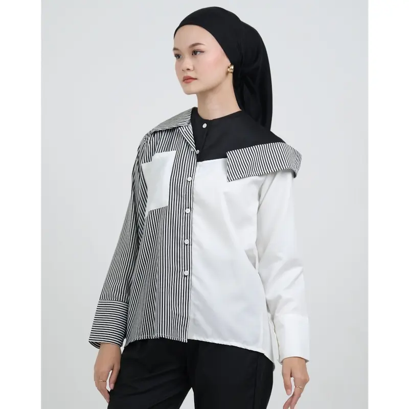 Dya id - Yunna Stripe Top Blouse atasan Wanita 2