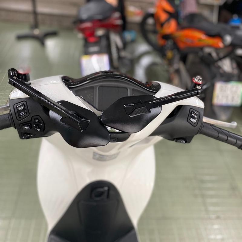  Kính Chiếu Hậu Rizoma Elisse Kèm Bộ Chế Xoay Gương Cao Cấp Ron Siêu Bên Ốc Salay Long Đền Đỏ Kính Vàng Chống Chói Thân Nhôm CNC Phụ Kiện Phụ Tùng 