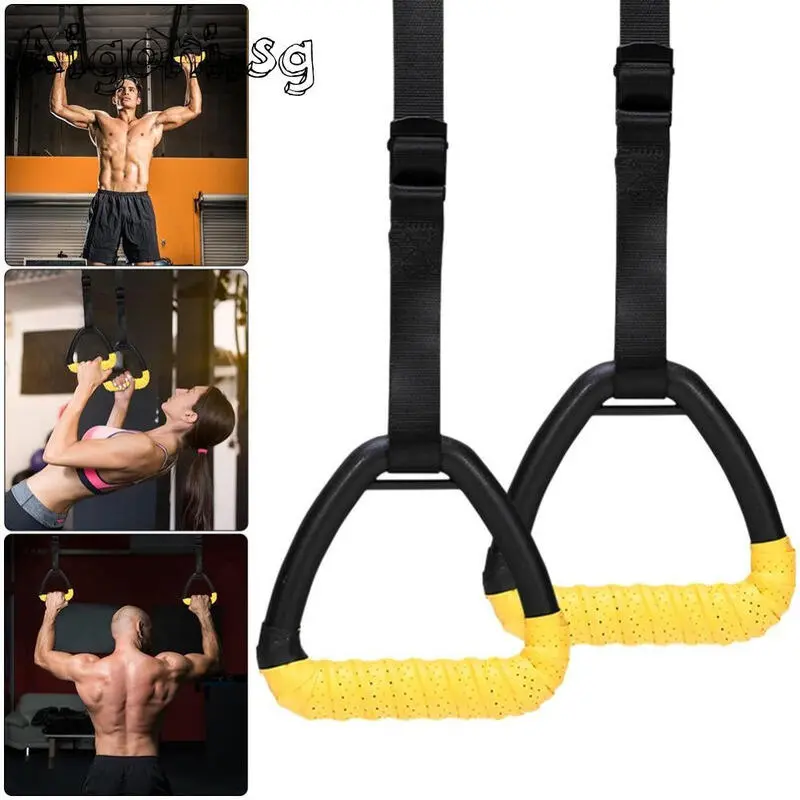 Nhẫn Tập Thể Dục Kéo Lên, Thiết Kế Thể Dục Dụng Cụ, Chống Trượt, Để Tập Luyện Toàn Thân, Thích Hợp Cho Phòng Tập Gym Thể Dục Tại Nhà