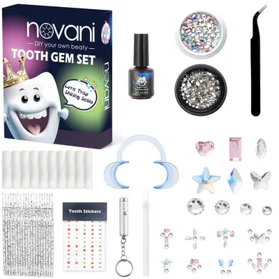 Teeth Whitening Tooth Gem Stickers Teeth Whitening Tooth Gem Kit
